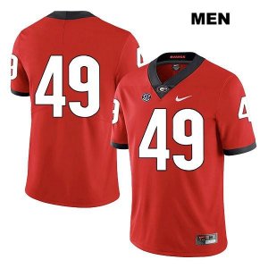 Men's Georgia Bulldogs NCAA #49 Koby Pyrz Nike Stitched Red Legend Authentic No Name College Football Jersey XUC5454IB